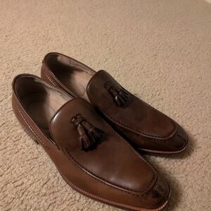 EUC Asher Green men's brown dress shoes size 9